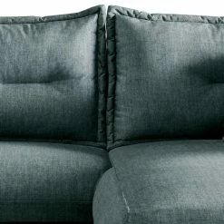 Ecksofa In Petrol Blau & Schwarz - Elyett -wohnen.de-Shop ecksofa in petrol blau schwarz mit blumen zierkissen elyett 03