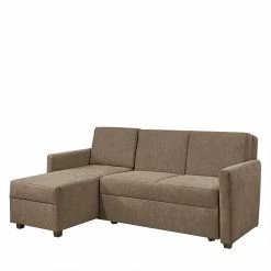 Ecksofa Mit Schlaffunktion In Taupe - Movito -wohnen.de-Shop ecksofa mit schlaffunktion in taupe drei sitzplaetze bettkasten movito f