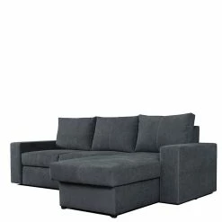 Ecksofa Mit Seitenregal & Bettfunktion - Cilarisa -wohnen.de-Shop ecksofa mit seitenregal bettfunktion in dunkelgrau modern cilarisa 03