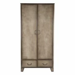 Factory Style Kleiderschrank In Grau Antik - Pature