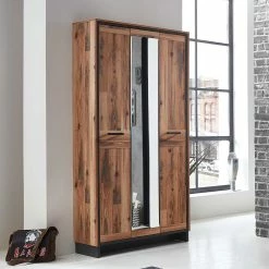 Flur Garderobenschrank Mit Spiegel - Olegana