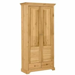 Flurschrank Im Landhausstil Mit 2 Türen & 2 Schubladen - Zavieca