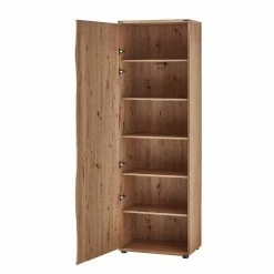 Flurschrank Mit Spiegel & Baumkante - Konvava -wohnen.de-Shop flurschrank mit spiegel baumkante mit 5 einlegeboeden stange konvava 03