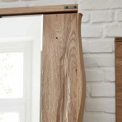 Flurschrank Mit Spiegel & Baumkante - Konvava -wohnen.de-Shop flurschrank mit spiegel baumkante mit 5 einlegeboeden stange konvava 04