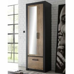 Flurschrank Mit Spiegel In Kastanie Dekor - Ebrican