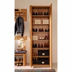 Flurschrank Logronia Mit Spiegeltür 13 Flurschrank Logronia Mit Spiegeltür -wohnen.de-Shop flurschrank spiegeltuer kernbuche logronia 05