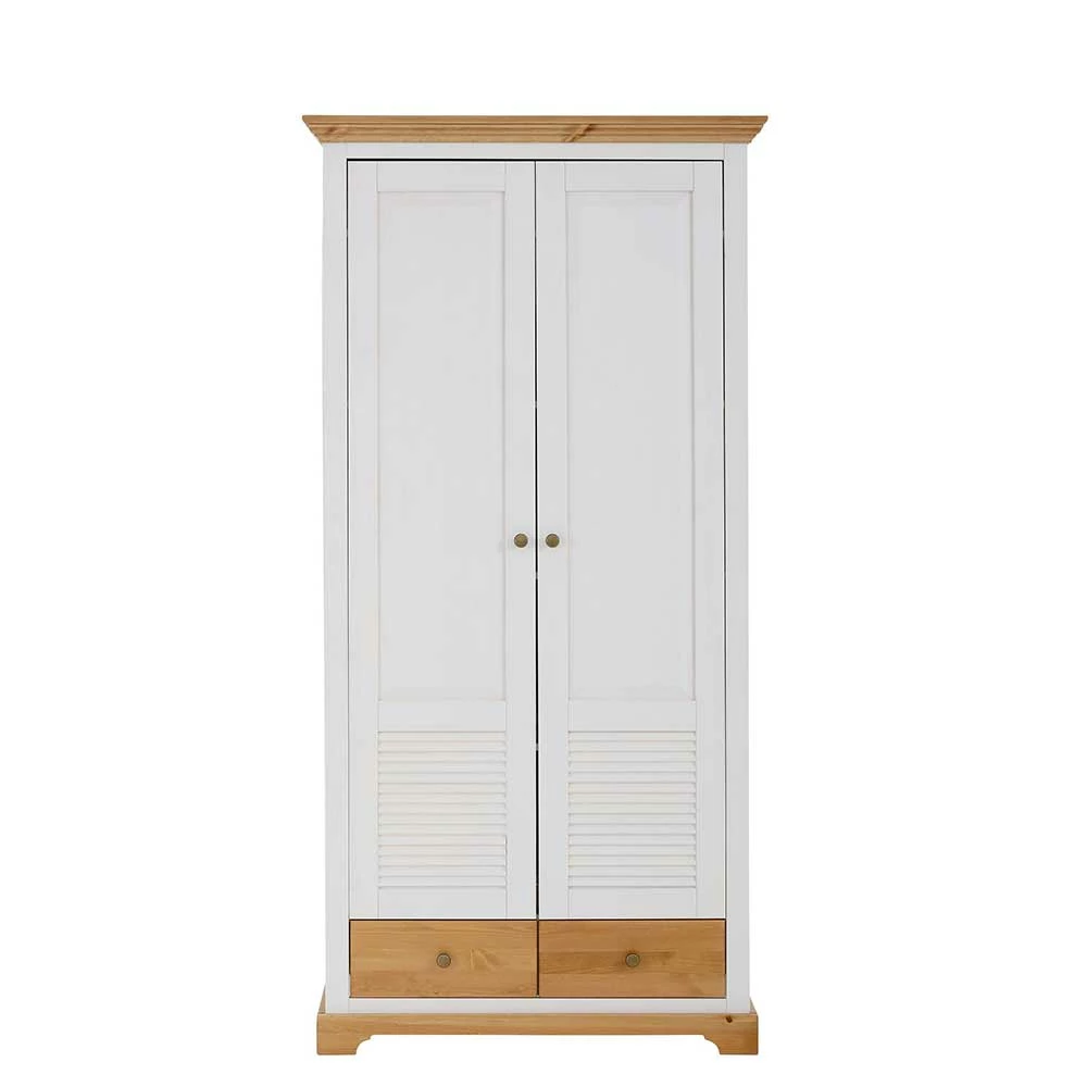 Garderobenschrank Im Landhausstil Zweifarbig - Axdonira 5 Garderobenschrank Im Landhausstil Zweifarbig - Axdonira – Bild 3