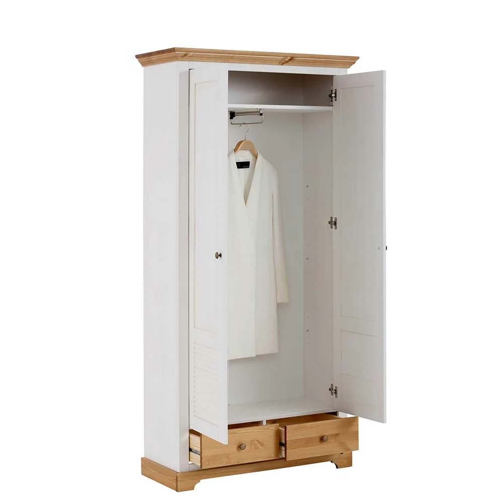 Garderobenschrank Im Landhausstil Zweifarbig - Axdonira 6 Garderobenschrank Im Landhausstil Zweifarbig - Axdonira – Bild 4