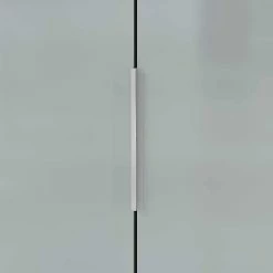 Garderobenschrank In Silbergrau Glasfront - Ilfred -wohnen.de-Shop garderobenschrank in silbergrau glasfront und dunkelgrau 2 tuerig ilfred 04