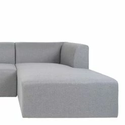 Hellgraues Stoff-Ecksofa Bodentief - Pingdong -wohnen.de-Shop hellgraues stoff ecksofa bodentief mit drei sitzplaetzen pingdong 04