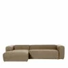 Hochwertige Chenille Eckcouch In Beige - Crotone -wohnen.de-Shop hochwertige chenille eckcouch in beige mit drei sitzplaetzen crotone 01