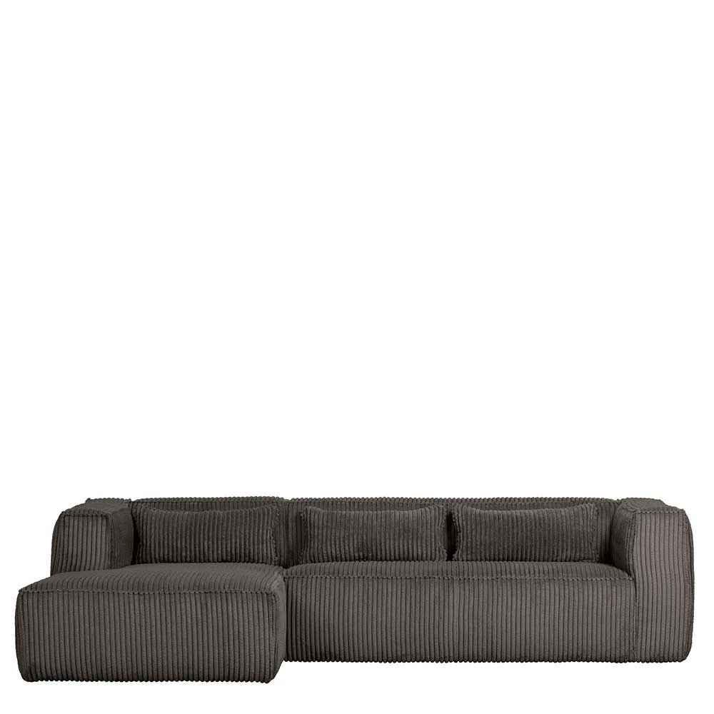 Hochwertige Wohnlandschaft Aus Cord Dunkelgrau - Joha 5 Hochwertige Wohnlandschaft Aus Cord Dunkelgrau - Joha – Bild 3