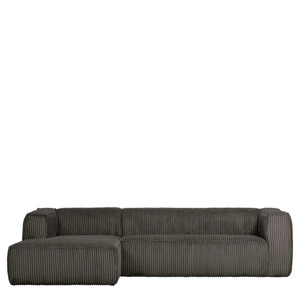 Hochwertige Wohnlandschaft Aus Cord Dunkelgrau - Joha 6 Hochwertige Wohnlandschaft Aus Cord Dunkelgrau - Joha – Bild 4