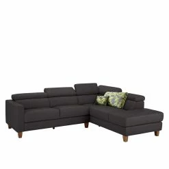 Kunstleder Polsterecke In Dunkelbraun - Termingo -wohnen.de-Shop kunstleder polsterecke in dunkelbraun mit verstellbarer kopfstuetze termingo 02