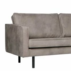 Kunstleder Retro Eckcouch In Grau - Patria -wohnen.de-Shop kunstleder retro eckcouch in grau mit wellenunterfederung patria 04