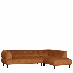 L-Form Couch In Hellbraun Samtbezug - Ulrike -wohnen.de-Shop l form couch in hellbraun samtbezug fuer vier personen ulrike 04