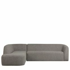 L Sofa Im Skandi Design In Grau Chenille - Grandessa 9 L Sofa Im Skandi Design In Grau Chenille - Grandessa -wohnen.de-Shop l sofa im skandi design in grau chenille ruecken echt bezogen grandessa 02
