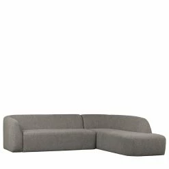 L Sofa Im Skandi Design In Grau Chenille - Grandessa 12 L Sofa Im Skandi Design In Grau Chenille - Grandessa -wohnen.de-Shop l sofa im skandi design in grau chenille ruecken echt bezogen grandessa 04