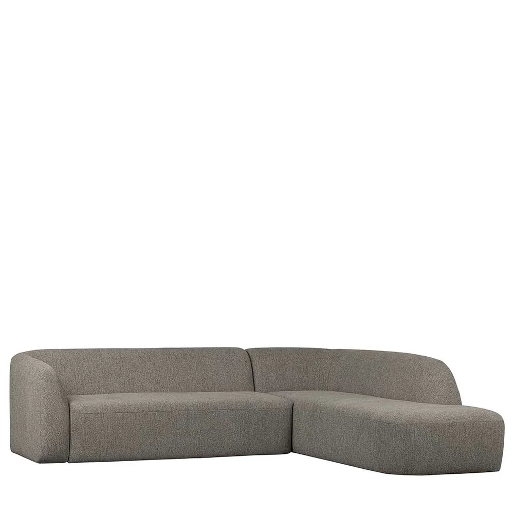 L Sofa Im Skandi Design In Grau Chenille - Grandessa 7 L Sofa Im Skandi Design In Grau Chenille - Grandessa – Bild 5