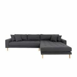 L Sofa Wohnlandschaft Im Skandi Design - Curemo -wohnen.de-Shop l sofa wohnlandschaft im skandi design in dunkelgrau eiche curemo 02