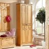 Landhaus Dielenschrank Aus Massivholz - Edranov -wohnen.de-Shop landhaus dielenschrank aus massivholz kiefer geoelt 67x187x37 edranov 01