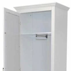 Landhaus Garderobenschrank Mit Spiegel - Checky -wohnen.de-Shop landhaus garderobenschrank mit spiegel in weiss 1 tuer 2 schubladen checky 05