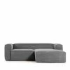Modernes Breitcord Ecksofa In Grau - Hanyas 2 Modernes Breitcord Ecksofa In Grau - Hanyas -wohnen.de-Shop modernes breitcord ecksofa in grau fuer zwei personen hanyas 01