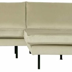 Samt Ecksofa In Graugrün - Loona -wohnen.de-Shop samt ecksofa in graugruen mit metallfuessen in schwarz loona 04