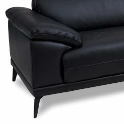 Schwarze Sofaecke Aus Leder & Kunstleder - Loveme -wohnen.de-Shop schwarze sofaecke aus leder kunstleder mit 5 sitzplaetzen loveme 03