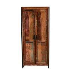 Shabby Chic Dielenschrank Aus Recyclingholz - Ensley