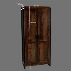 Shabby Chic Dielenschrank Aus Recyclingholz - Ensley 13 Shabby Chic Dielenschrank Aus Recyclingholz - Ensley -wohnen.de-Shop shabby chic dielenschrank aus recyclingholz mehrfarbig metall ensley be