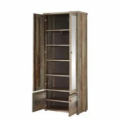 Shabby Flurschrank Mit 2 Spiegel Türen - Curacon -wohnen.de-Shop shabby flurschrank mit 2 spiegel tueren 78x189x40 cm curacon 02