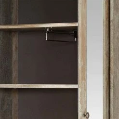 Shabby Flurschrank Mit 2 Spiegel Türen - Curacon -wohnen.de-Shop shabby flurschrank mit 2 spiegel tueren 78x189x40 cm curacon 05