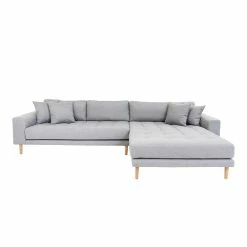 Skandi Design Couchecke In Hellgrau Stoffbezug - Puig -wohnen.de-Shop skandi design couchecke in hellgrau stoffbezug und eichefarben holzbeine puig 02