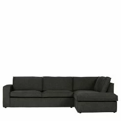 Skandi Eckcouch In Dunkelgrau Stoff - Crostina -wohnen.de-Shop skandi eckcouch in dunkelgrau stoff fuer vier personen crostina 04