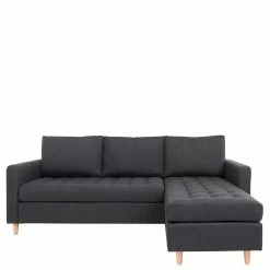 Skandi Ecksofa In Dunkelgrau & Natur - Dennja 10 Skandi Ecksofa In Dunkelgrau & Natur - Dennja -wohnen.de-Shop skandi ecksofa in dunkelgrau natur aus webstoff massivholz dennja 02