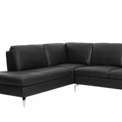 U-Form Polsterecke In Schwarz - Elivazon -wohnen.de-Shop u form polsterecke in schwarz aus echtleder kunstleder elivazon 02