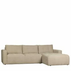 Webstoff Polsterecke In Beige - Mari -wohnen.de-Shop webstoff polsterecke in beige modernes design 3 sitzer mari 04