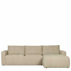 Webstoff Polsterecke In Beige - Mari -wohnen.de-Shop webstoff polsterecke in beige modernes design 3 sitzer mari 05