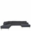 Wohnlandschaft U-Sofa In Dunkelgrau & Eiche - Bepta -wohnen.de-Shop wohnlandschaft u sofa in dunkelgrau eiche im skandi design bepta 01